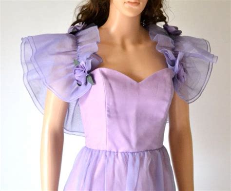 vintage 80s prom dress in purple size small medium southern etsy 80s prom dress bridesmaid