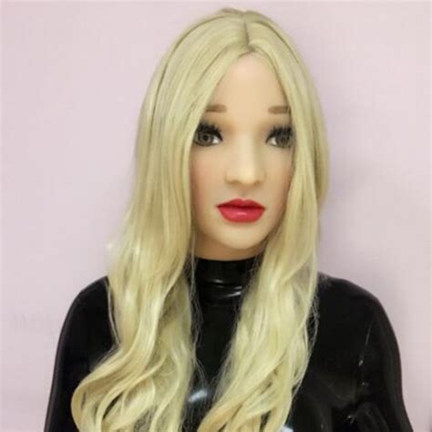 Sarah Quality Handmade Soft Silicone Realist Full Head Femalegirl Crossdress Sexy Doll Face