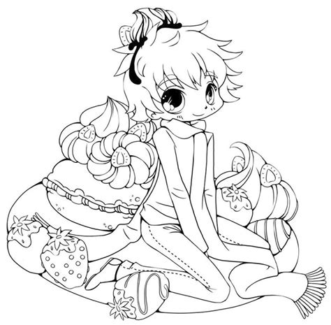 Get This Anime Coloring Pages Little Strawberry Girl