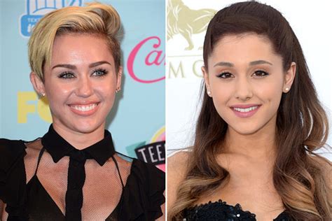 Miley Cyrus Vs Ariana Grande Whose Eyes Are Prettier Readers Poll