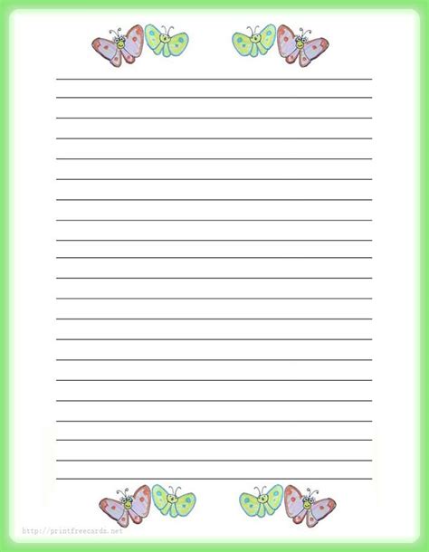 Free Printable Pen Pal Paper Get What You Need For Free