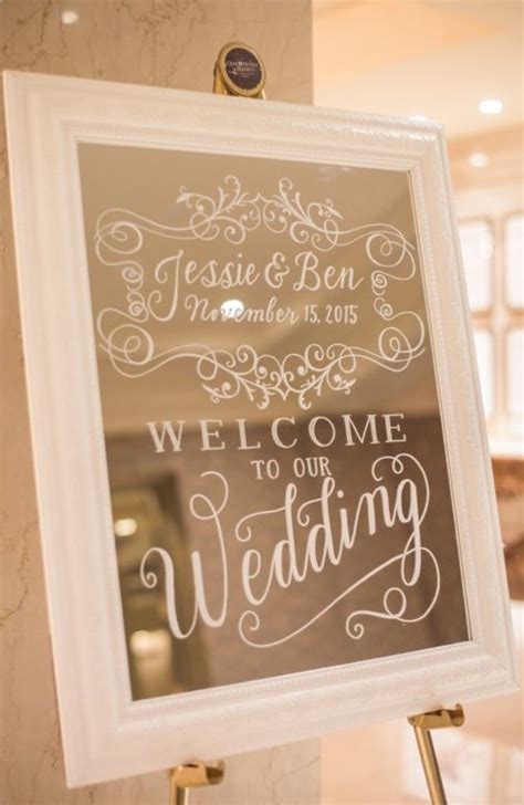 Arrival Mirror Example Wedding Welcome Signs Wedding Signs Wedding