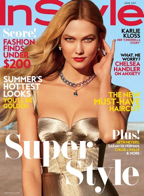 Fashion Fan Blog From Industry Supermodels KARLIE KLOSS In Instyle