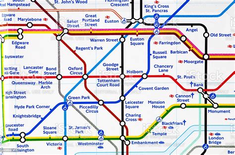 London Underground Map Close Up On Zone 1 Stock Photo 458942553 Istock