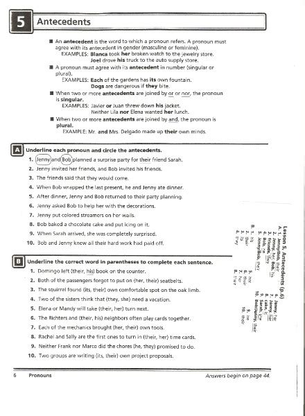 Though (a) my grandfather (b) is old, (c) she is very healthy (d) and alert. 30 Pronoun Antecedent Agreement Worksheet - Free Worksheet ...