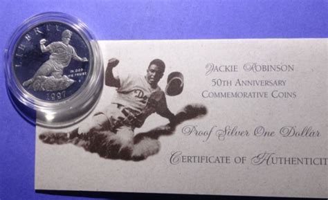 1997 S Jackie Robinson 50th Anniversary Proof Commemorative Silver Half