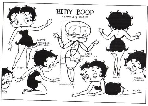 Betty Boop Model Sheet Betty Boop Betty Boop Art Vintage Cartoon