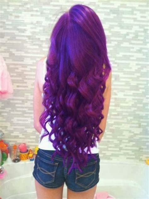 30 cute purple hairstyle and purple hair colors for girls