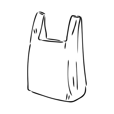 Plastic Bag Vector Sketch 7308630 Vector Art At Vecteezy
