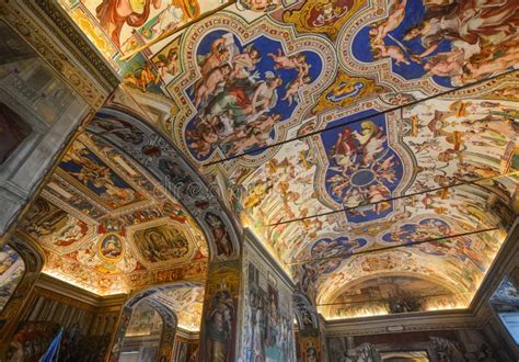 Inside The Vatican Museums Editorial Photography Image Of Ceiling