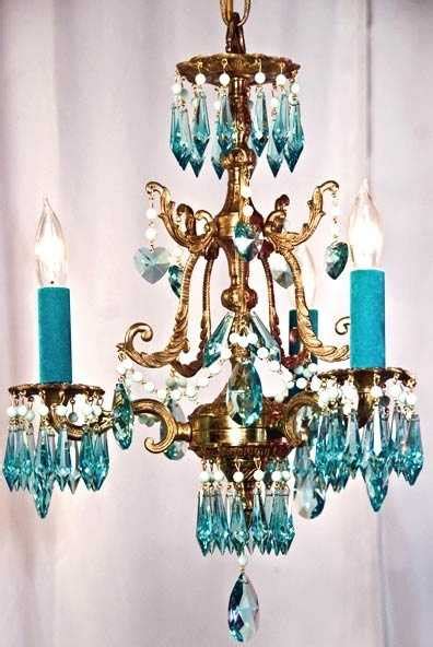 Chandelier Turquoise Crystal Chandelier Lights Of Photos