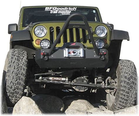 Or Fab Front Stubby Offset Winch Bumper With Stinger For 07 16 Jeep