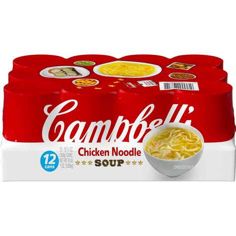 Campbells Condensed Chicken Noodle Soup 1075 Ounce Can Pack Of 12