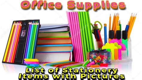Essential List Of Office Supplies List Of Stationery Items Office