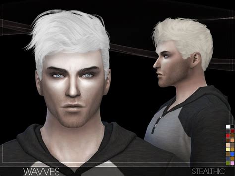 Stealthic Wavves Male Hair Mens Hairstyles Sims Hair Hair Styles