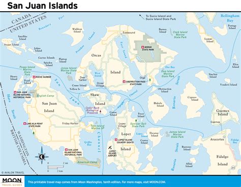 San Juan Island Washington Map Us States Map