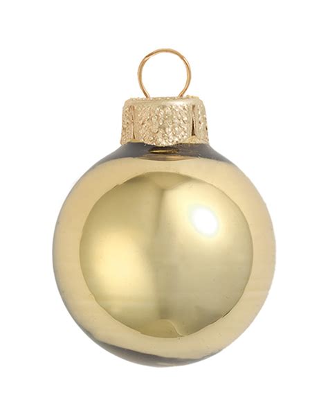 40ct Shiny Antique Gold Glass Ball Christmas Ornaments 1 25 30mm