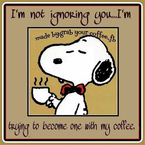 Become One Snoopy Snoopy Love Coffee Humor