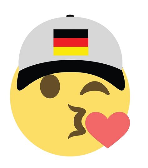 Emoji sequences have more than one code point in the code column. "Germany Emoji Winky Kiss Baseball Hat " by worldofprints ...