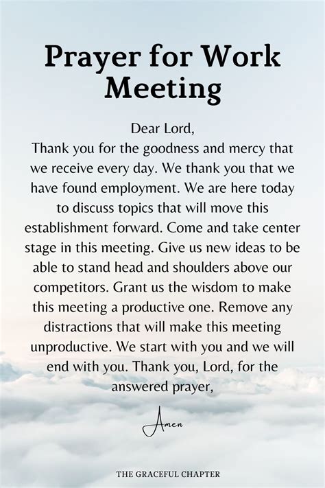 10 Short Prayers For Meetings And Gatherings The Graceful Chapter