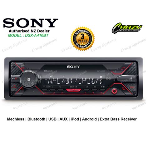 Sony Dsx A410bt Mechless Bluetooth Usb Aux Stereo