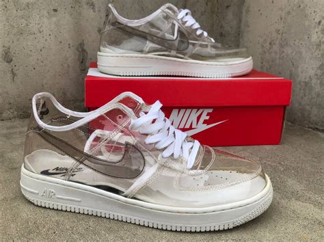 Nike Vintage 90s Nike Air Force One Transparent Customs Very Rare Grailed
