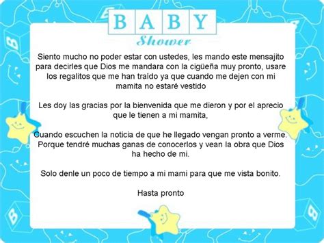 Mensaje Para Baby Shower Bebé Imagui