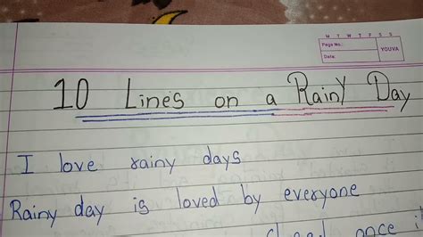Essay On Rainy Day In English Speech On Rainy Day 10 Lines On