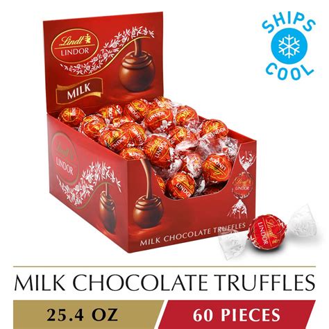 Lindt lindor chocolate truffles 3 flavors assorted truffle box 60 truffles, (milk chocolate, white verified purchase. Lindt LINDOR Milk Chocolate Truffles, 60 Count Box, 25.4 ...
