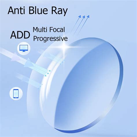 A Pair Of Prescription Optical Lens Anti Blue Progressive Multi Focus Myopia Presbyopia Scratch
