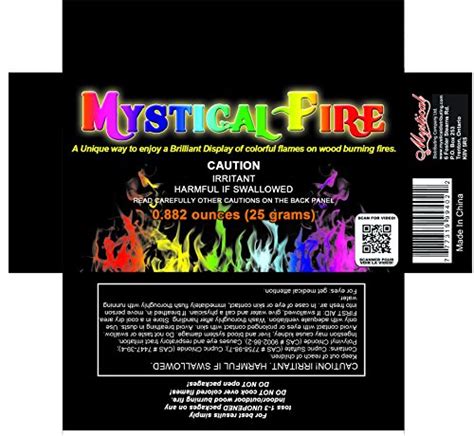 Mystical Fire Flame Colorant Vibrant Long Lasting Pulsating Flame Color