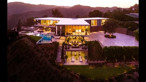 Award Winning Modern Hilltop House In Bel Air Los Angeles Youtube