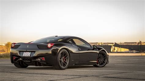 Black Ferrari 458 Looks Mysterious On Carbon Graphite Wheels — Carid