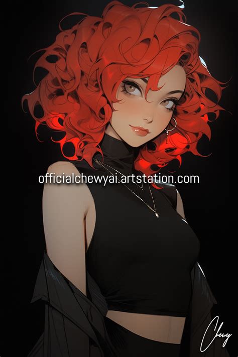 Chewy Curly Haired Anime Girls