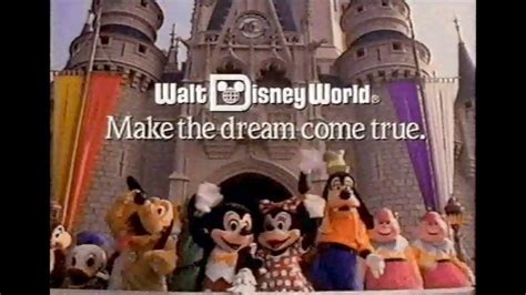 Walt Disney World Resort Make The Dream Come True Vintage Television