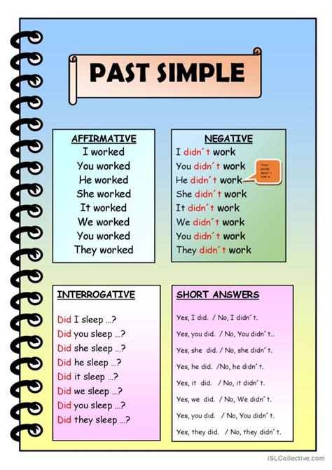 Past Simple Grammar Regular Verbs English Esl Worksheets Pdf And Doc