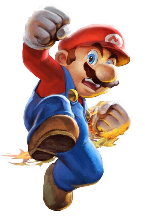 An Image Of Mario Running With His Arms In The Air