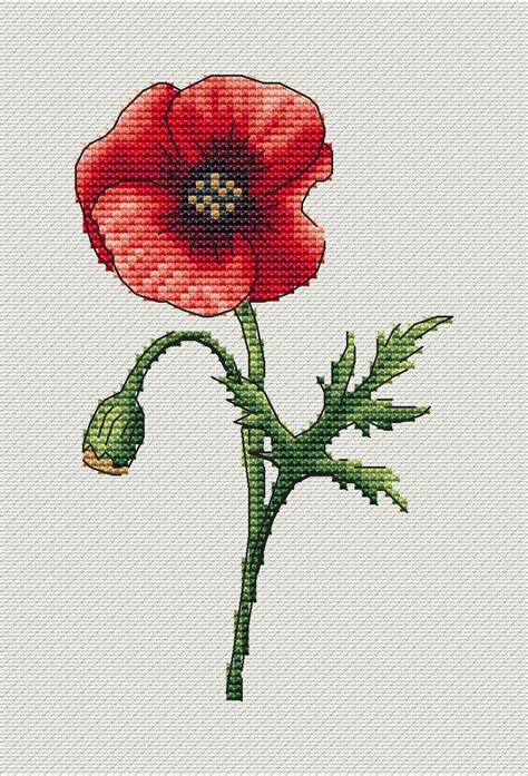 With over 200 designs, you'll find something here that is perfect for your next cross stitch project. Red poppy cross stitch pattern Flower cross stitch Floral ...