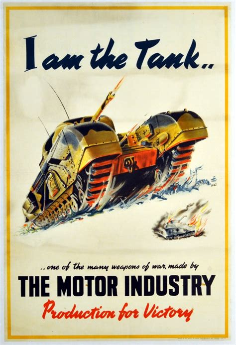 original vintage posters war posters wwii i am the tank antikbar