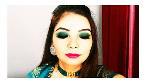 Green Smokey Eye Makeup Tutorial Ritika Fashion Youtube