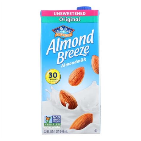 Almond Breeze Almond Milk Unsweetened Original Case Of Fl