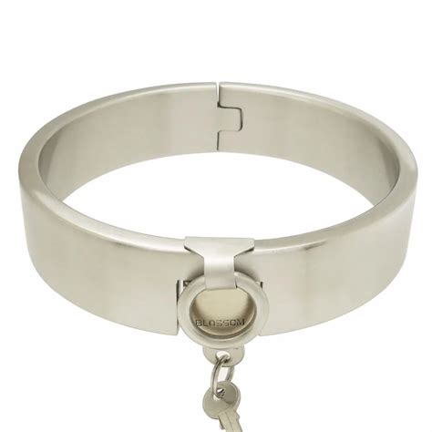 High Quality Stainless Steel Lockable Collar Fetish Choker Necklace In Choker Necklaces From