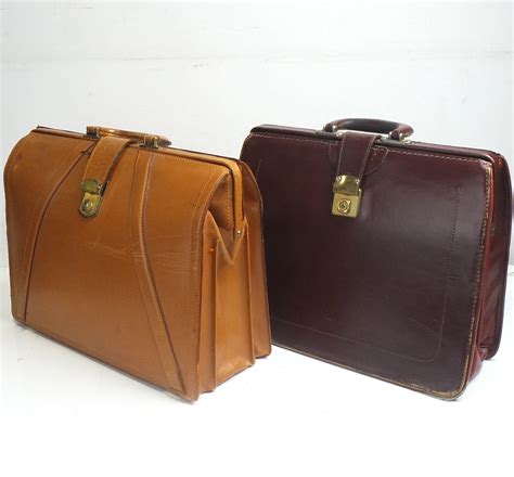 Two Vintage Leather Briefcases Lot 1054973 Allbids