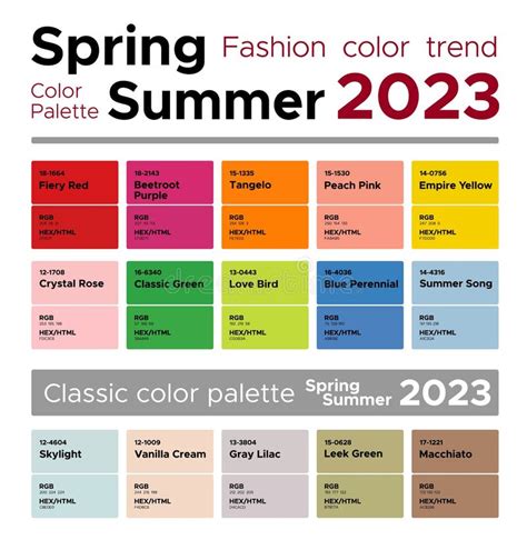Spring Color Palette 2023 Fashion Color Trends Spring Summer 2023