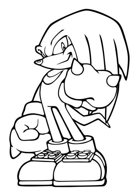 Disegni Di Knuckles The Echidna Da Colorare