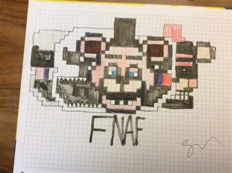 My Fnaf Pixel Art Rfivenightsatfreddys