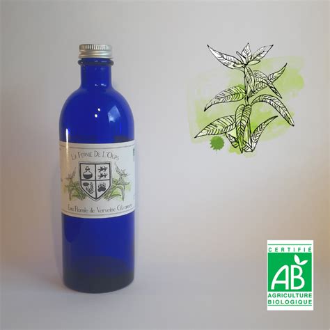 Hydrolat And Eau Florale Bio Verveine Citronnée La Ferme De Lours