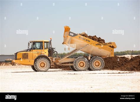 A Large Earth Moving Truck On A Building Site Stock Photo Alamy