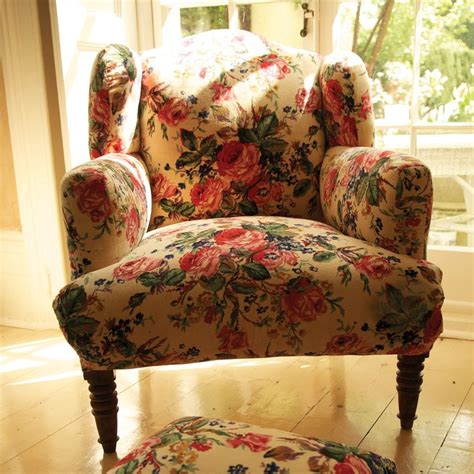 A tub chair or contemporary armchair can be a perfect complement to your sofa arrangement. Cream Roses Armchair | Furniture, Armchair, Upholstered chairs