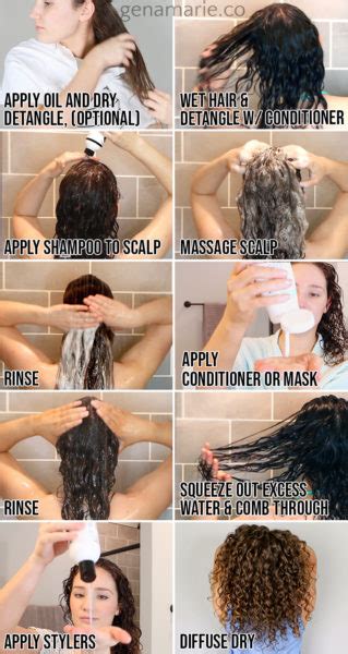How To Wash Curly Hair Clarify And Co Wash For Beginners Gena Marie